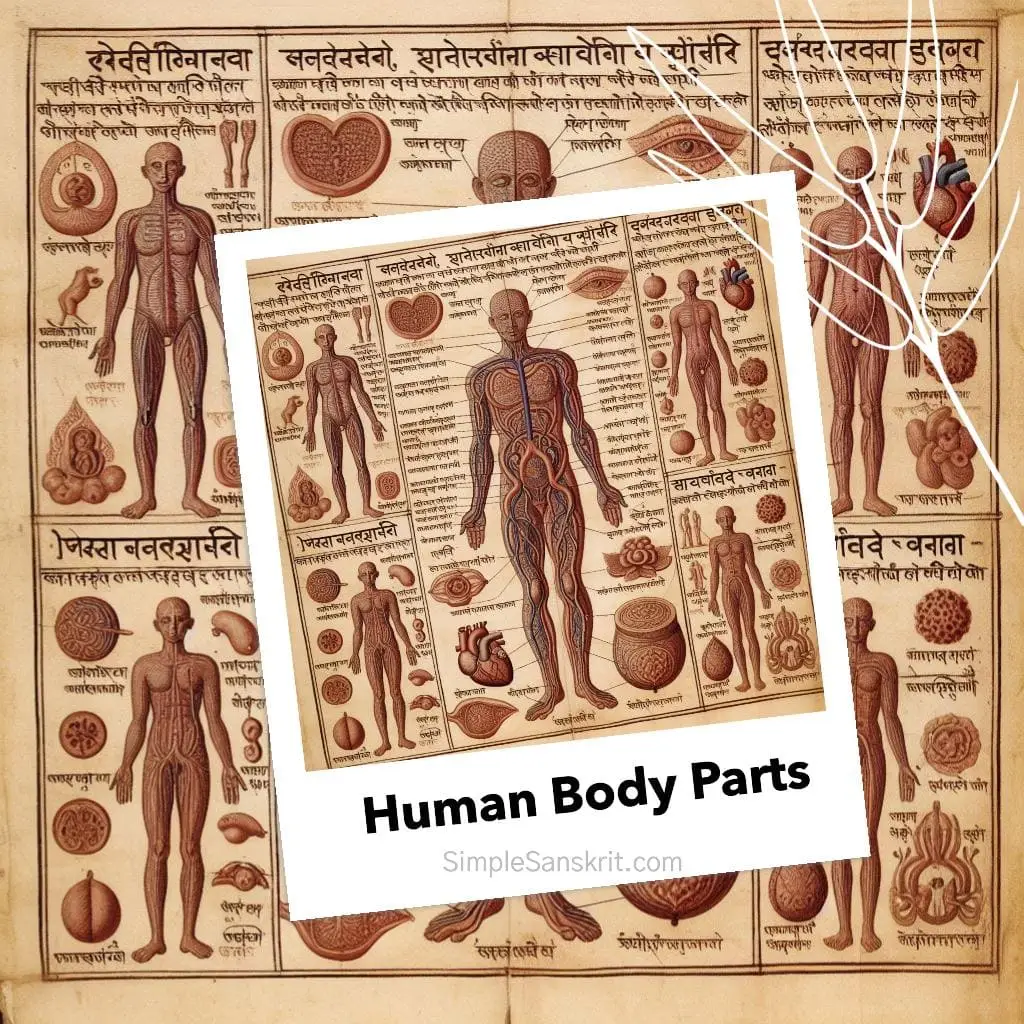 Body Parts in Sanskrit